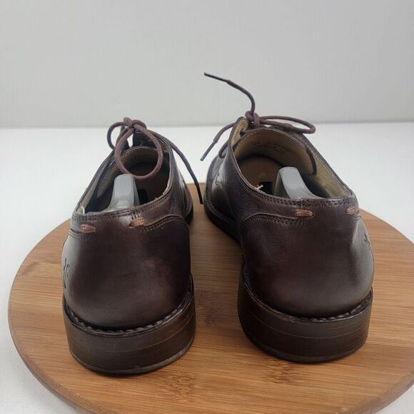 Frye Brown Leather Dress Shoes Cap Toe Oxford Derby Lace Up Men's Size 12 - Picture 5 of 16